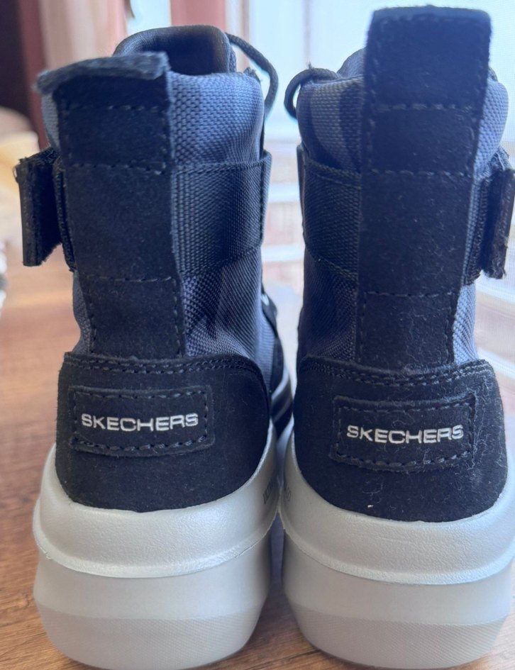 Gri Kamuflaj Desenli Skechers kadin ve kiz Çocuk bot - Görsel 4