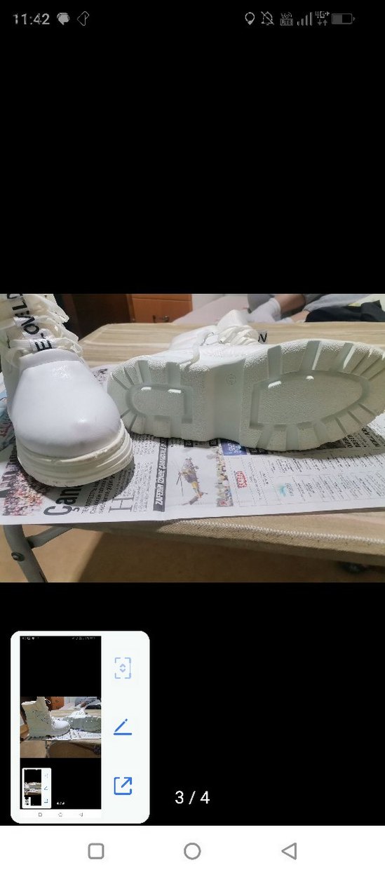 Beyaz Kadın Platform Topuklu Kışlık Bot - Görsel 2