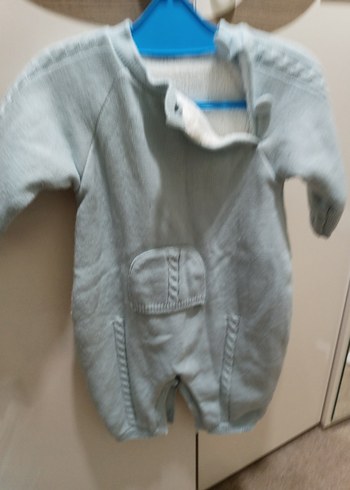 Gri Örgü Bebek Tulumu - Görsel 4