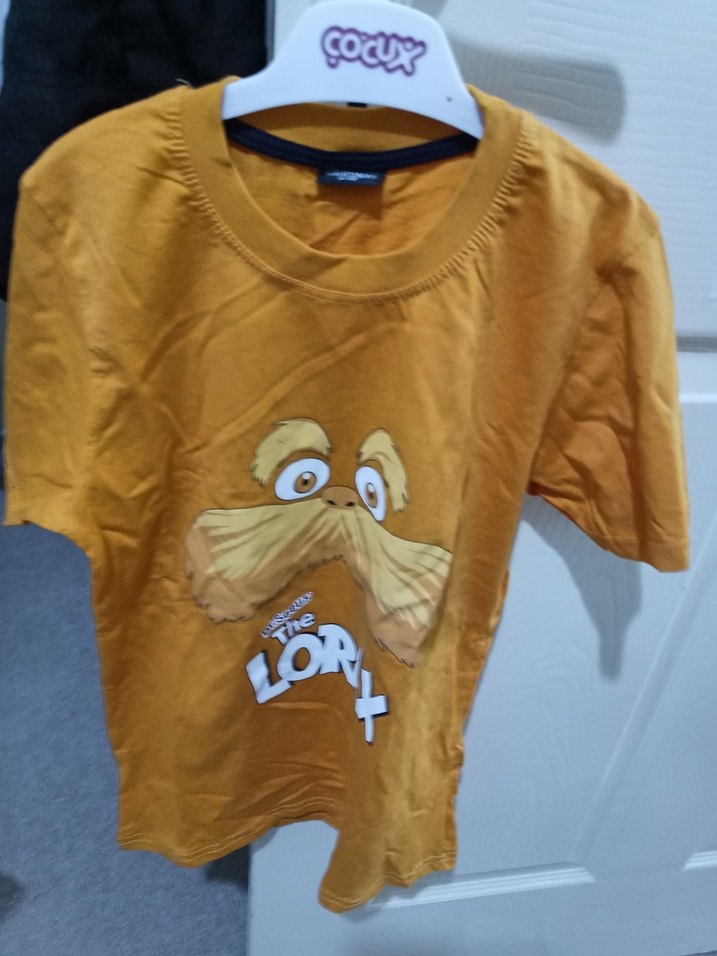 Erkek Bebek Sarı Baskılı Kısa Kollu Takım - Görsel 2