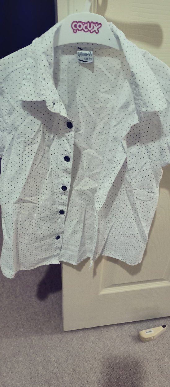 Düğmeli, Kısa Kollu, Baskılı cocuk Gömlek - Görsel 2