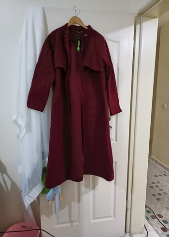 Armine Bordo Uzun Kesim Kadın Kaban