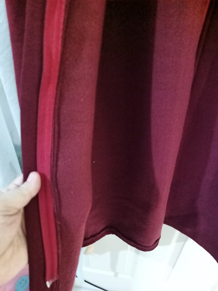 Bordo Uzun Kesim Kadın Kaban - Görsel 5