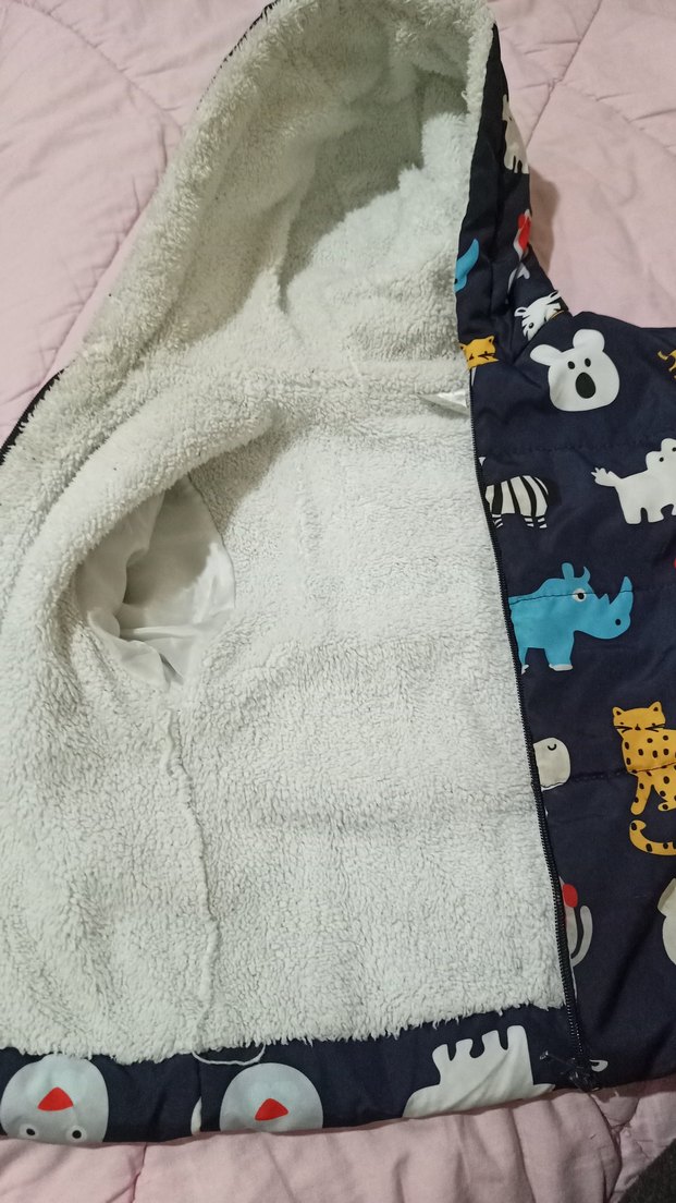 Kapüşonlu, Fermuarlı Renkli Erkek Çocuk Mont - Görsel 2