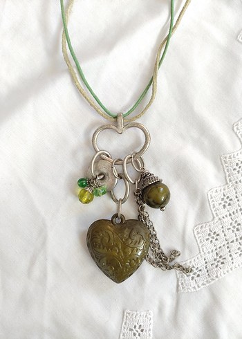 American Vintage Kalpli charm Detaylı Bohem Kolye