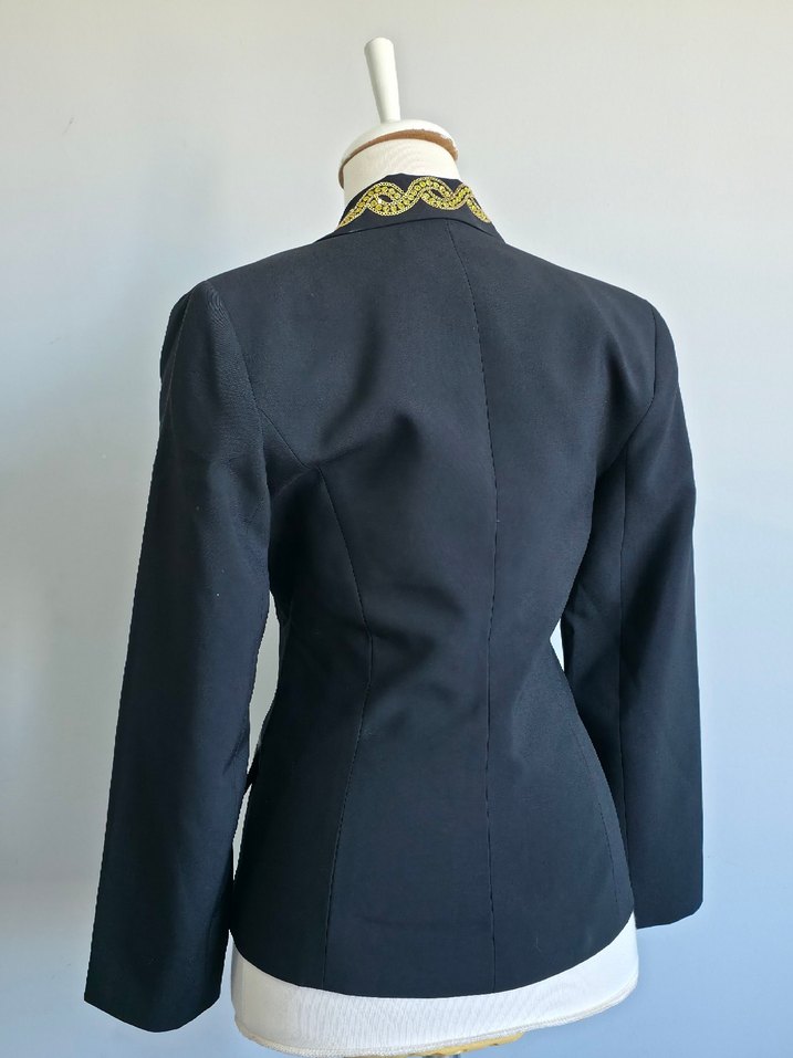 İş için Uzun Kollu İşlemeli Kadın Ceket - Görsel 5