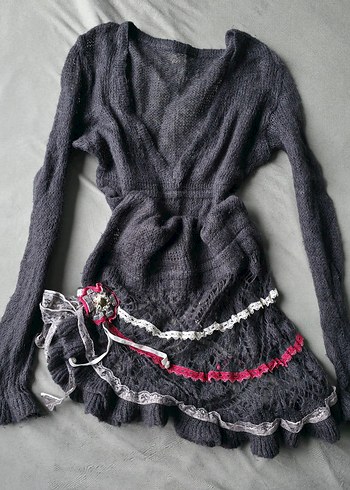 Yün transparan fairy elbise - Görsel 6