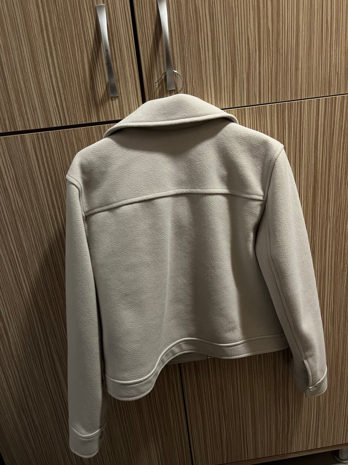 Bej Kadın Midi Street Wear Kaban - Görsel 4