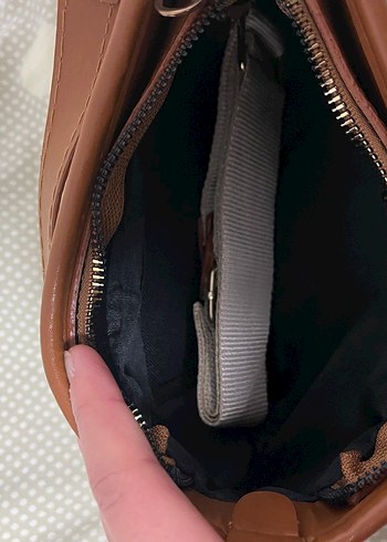 Kahverengi Kemerli Parisian Kadın Çanta - Görsel 4