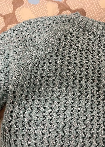 Gri Örgü Kadın Kazak, Uzun Kollu, Salaş - Görsel 2