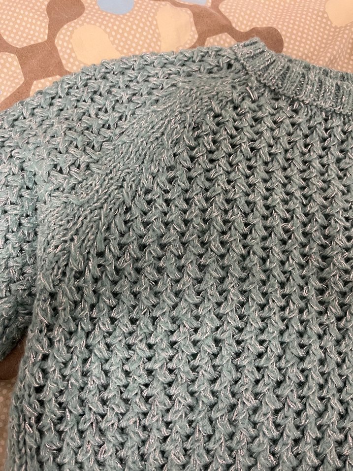 Gri Örgü Kadın Kazak, Uzun Kollu, Salaş - Görsel 2