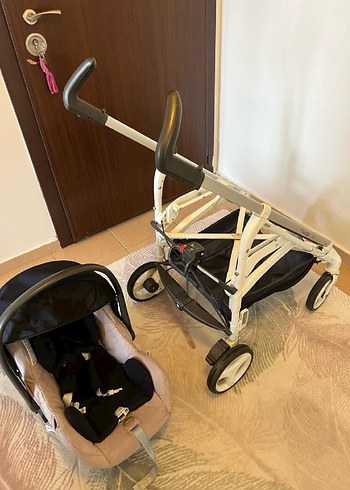 Camel renk Inglesina bebek arabası ve oto koltuğu seti - Görsel 8