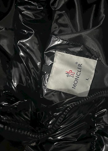 Siyah Parlak Kapüşonlu Erkek Mont - Görsel 6