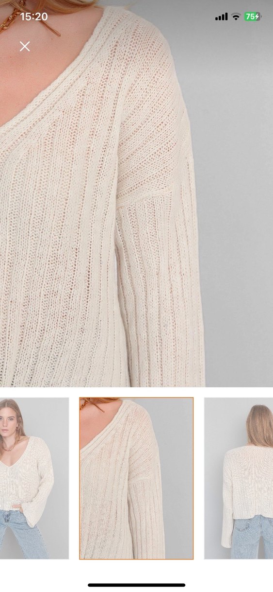 Yünlü geniş kalıp basic triko kazak - Görsel 2