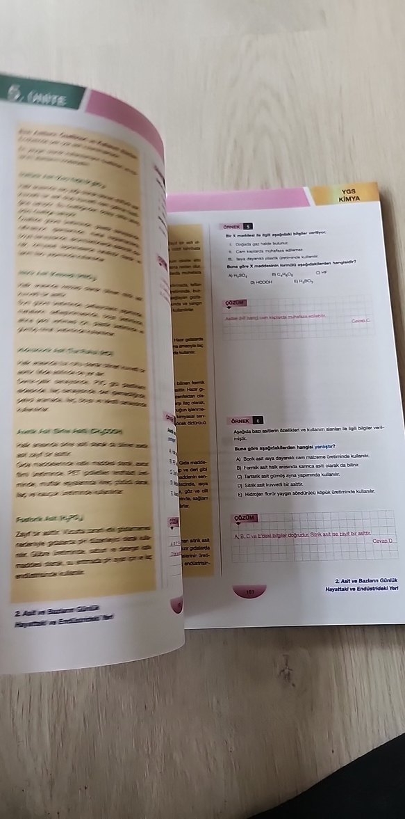 YGS Kimya Anlatım Kitabı - Limit - Görsel 4