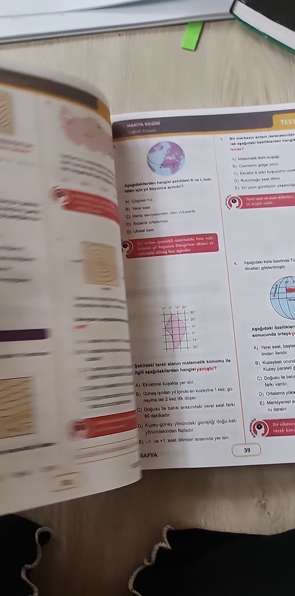 Coğrafya YGS Soru Bankası - Doğru Orantı - Görsel 5