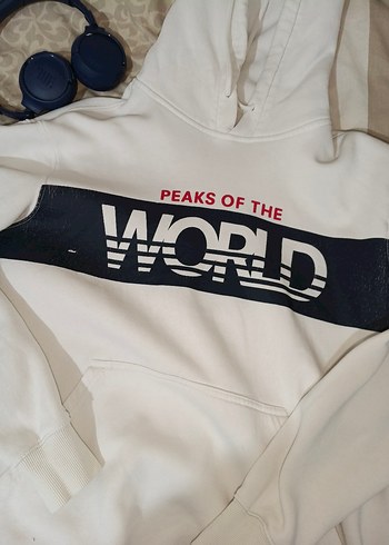 Beyaz Erkek Sweatshirt - Görsel 2