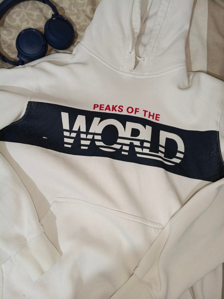 Beyaz Erkek Sweatshirt - Görsel 2