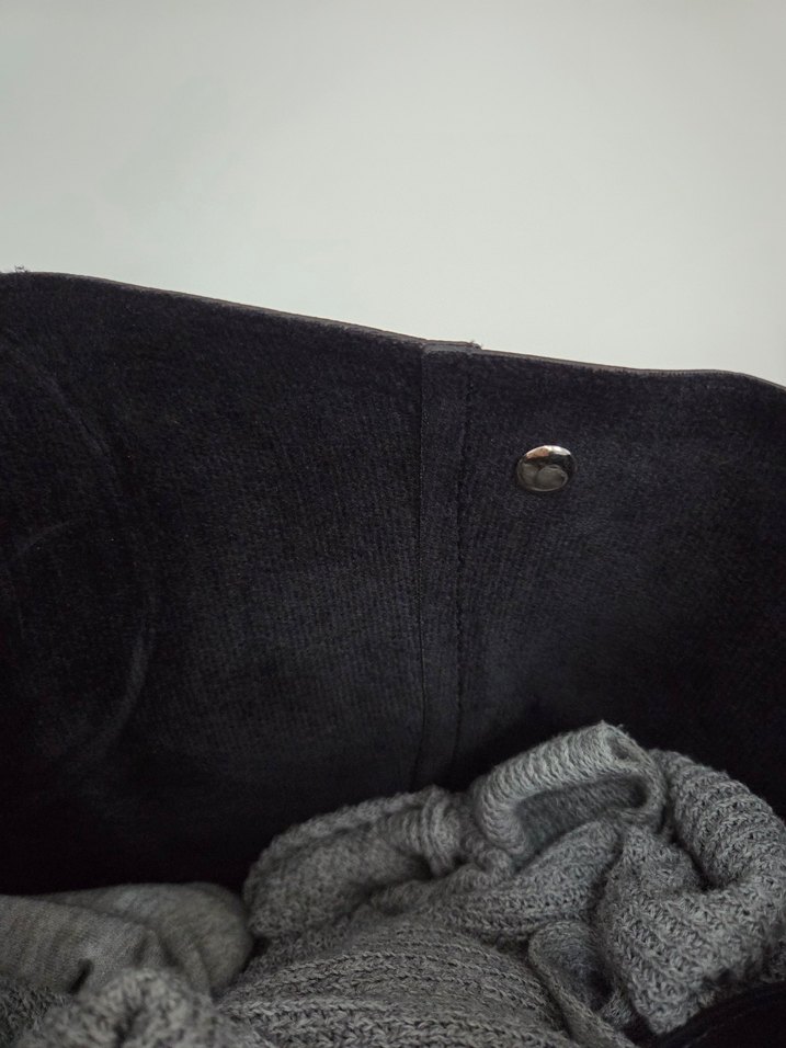 Siyah Deri Kadın Çanta - Görsel 4