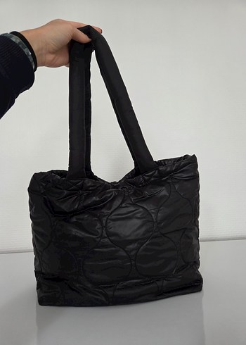 Kadın Siyah Tokalı Street Wear Çanta - Görsel 2