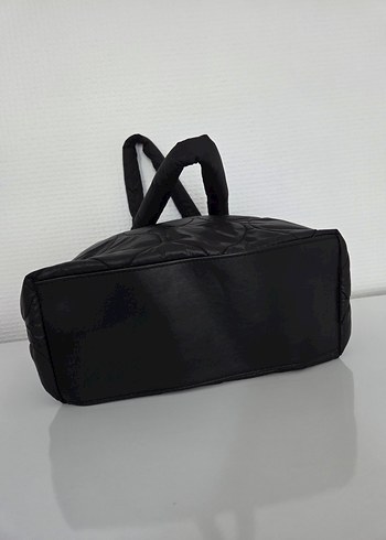Kadın Siyah Tokalı Street Wear Çanta - Görsel 3