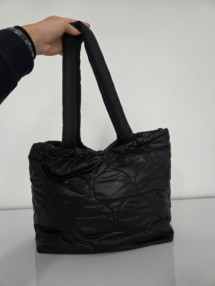 Kadın Siyah Tokalı Street Wear Çanta - Görsel 2