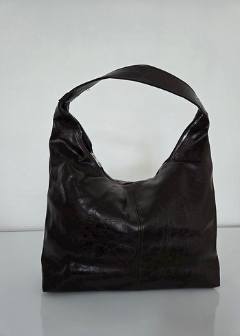 Kahverengi Deri Kadın Çanta - Görsel 3