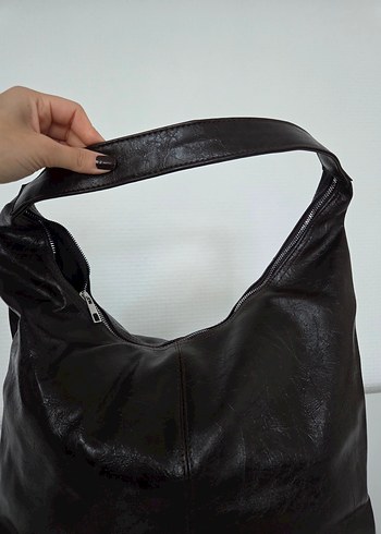 Kahverengi Deri Kadın Çanta - Görsel 2