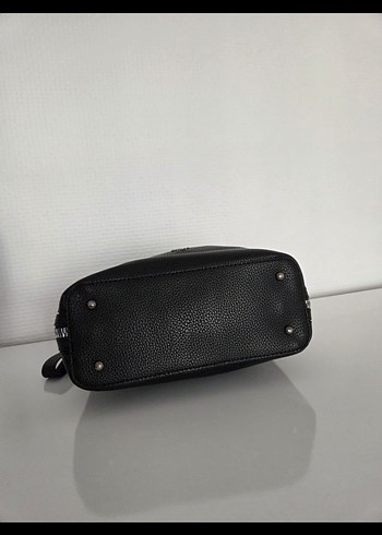 Siyah Deri Guess a kalite Minimalist Kadın Çanta - Görsel 6