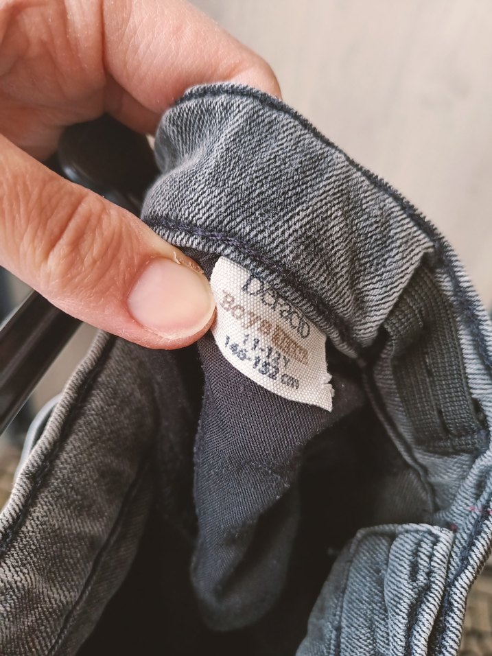 Gri Erkek Çocuk Bol Kesim Kot Pantolon - Görsel 3