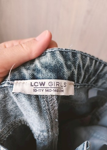 Açık mavi Bol Kesim Denim Kadın Pantolon - Görsel 5