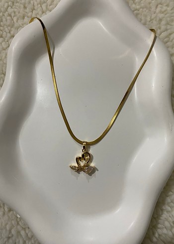 Accessorize Gold Zincir Detaylı Kuğu Çelik Kolye