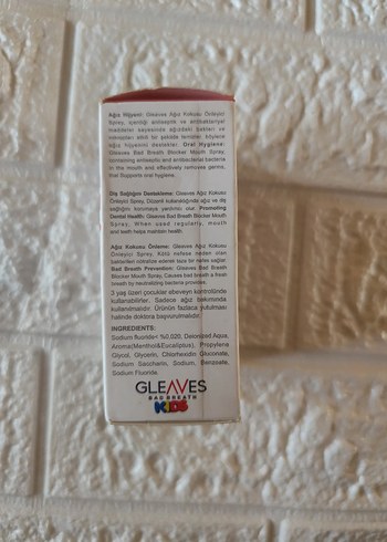 Gleaves Kids Ağız Spreyi 30 ml - Görsel 4