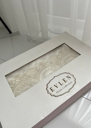 Fransız güpürlü şık yatak örtüsü takımı - Görsel 2