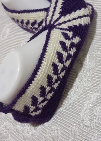 Örgü Kadın Ev Terliği - Görsel 4