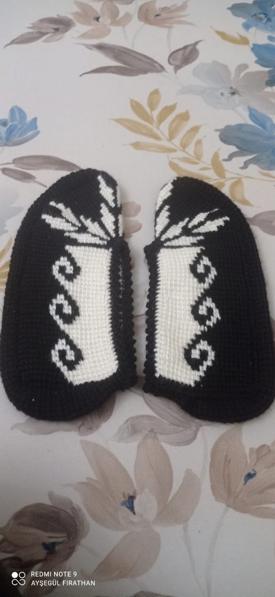 Örgü Kadın Ev Terliği - Görsel 5