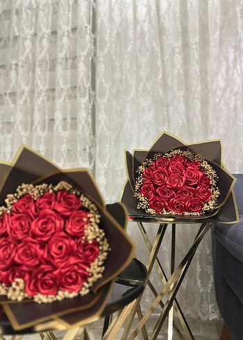 kurdeleden gül buketi - Görsel 2