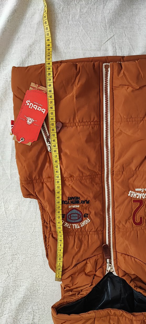 Kapüşonlu Kahverengi Erkek Çocuk Yeleği - Görsel 4