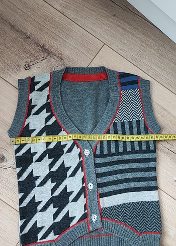 erkek cocuk Gri Desenli Kısa Triko Süveter - Görsel 5
