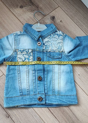 Kız Çocuk Nakışlı Denim Ceket - Görsel 6