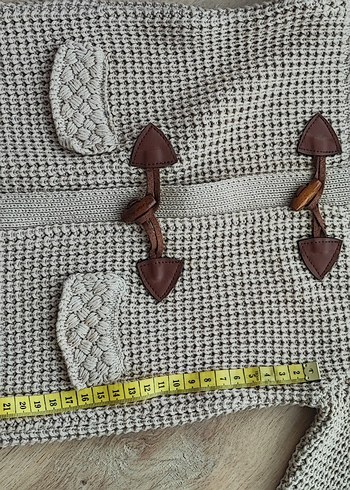 Bej Örgü Kapüşonlu Erkek Çocuk Kaban - Görsel 5