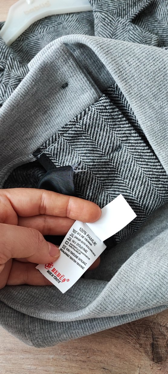 Gri Erkek Çocuk Düğmeli Ceket - Görsel 4