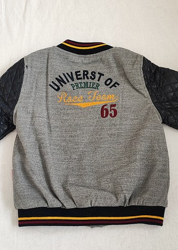 Düğmeli Gri Erkek Çocuk Ceket - Görsel 6