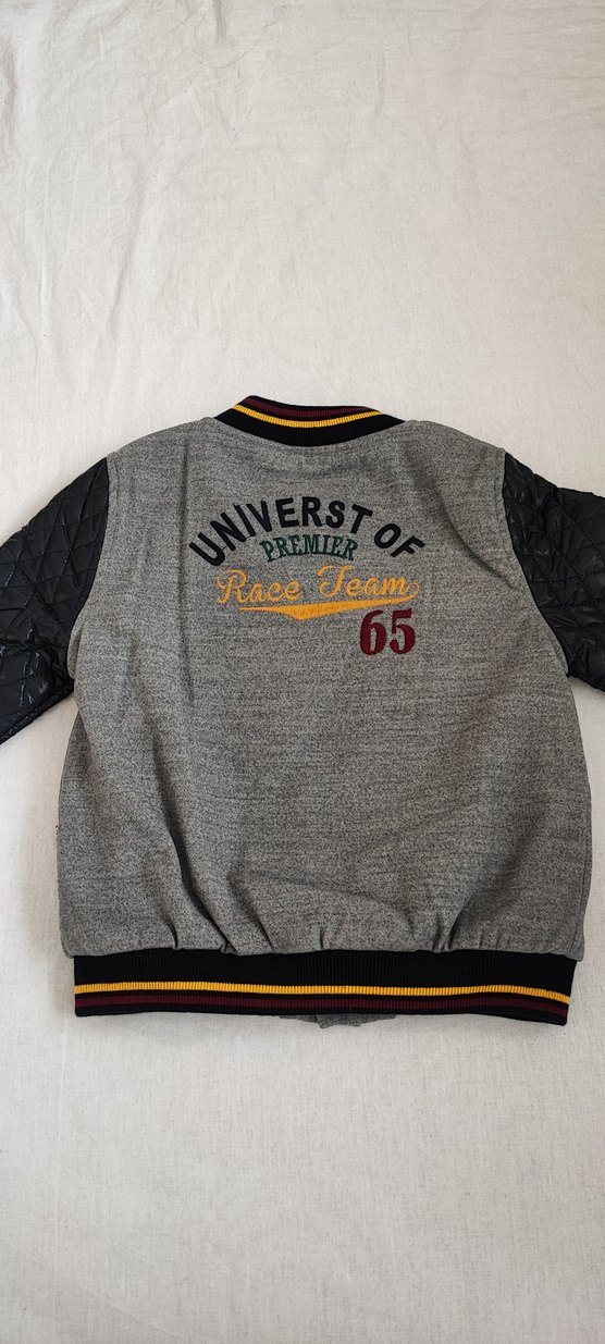 Düğmeli Gri Erkek Çocuk Ceket - Görsel 2