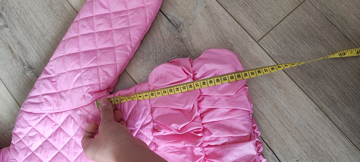 Kız Çocuk Pembe Kapüşonlu Fırfırlı Mont - Görsel 5