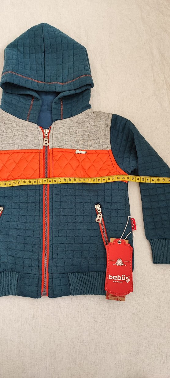 Kapüşonlu Fermuarlı Erkek Çocuk Sweatshirt - Görsel 5