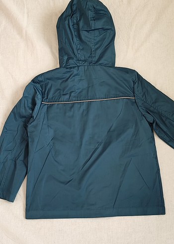Erkek Çocuk Kapüşonlu Mavi Yağmurluk - Görsel 3