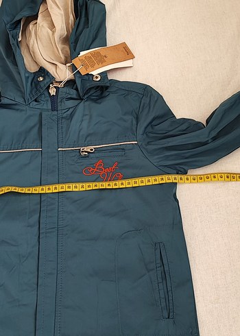 Erkek Çocuk Kapüşonlu Mavi Yağmurluk - Görsel 7