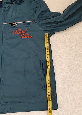 Erkek Çocuk Kapüşonlu Mavi Yağmurluk - Görsel 6