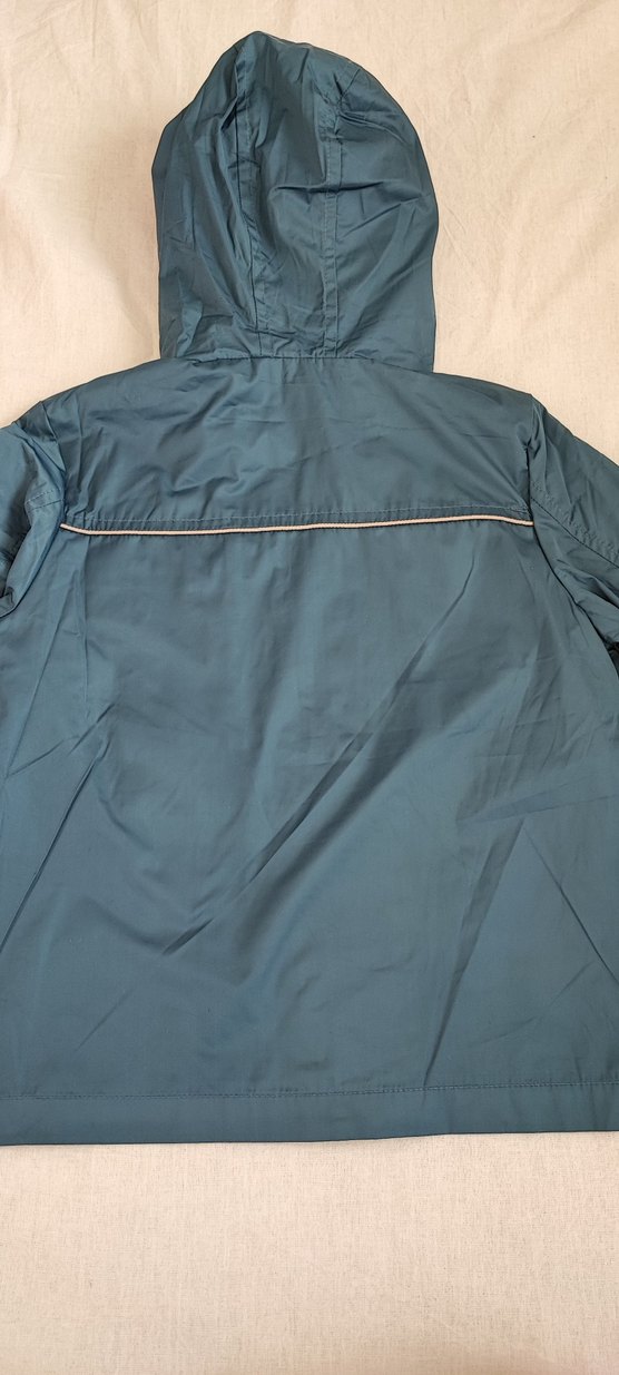 Erkek Çocuk Kapüşonlu Mavi Yağmurluk - Görsel 4